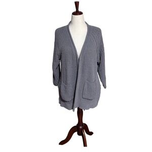 POL Oversized‎ Chunky Boho Cable Knit Cardigan| Medium